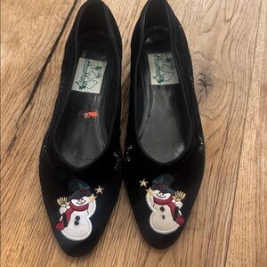 The Quacker Factory Ugly Christmas Snowman Shoes